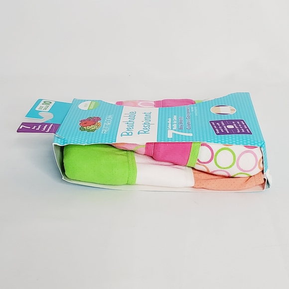 7-Pack Girls Fruit Of The Loom Cotton Mesh Boy Shorts - Picture 4 of 7